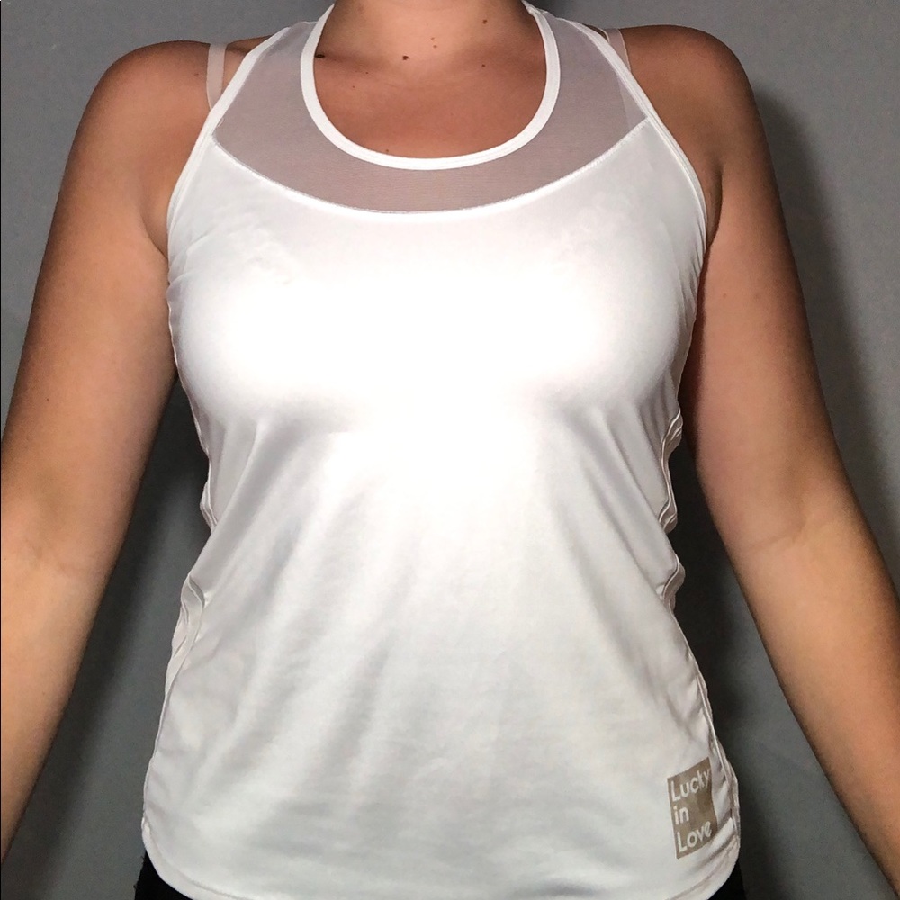 White tennis tank